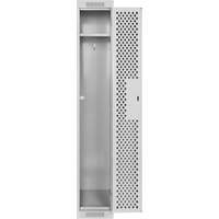 Casiers Clean Line, 12" x 15" x 72", Acier, Gris, Rivet (assembl&eacute;), Perfor&eacute; Sidevic Inc.