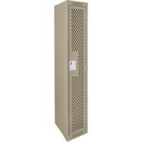 Casiers Clean Line, 12" x 15" x 72", Acier, Beige, Rivet (assembl&eacute;), Perfor&eacute; Sidevic Inc.