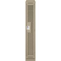 Casiers Clean Line, 12" x 15" x 82", Acier, Beige, Rivet (assembl&eacute;), Perfor&eacute; Sidevic Inc.