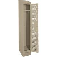 Casiers Clean Line, 12" x 15" x 82", Acier, Beige, Rivet (assembl&eacute;), Perfor&eacute; Sidevic Inc.