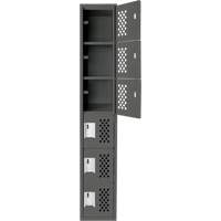 Petits casiers &eacute;conomiques assembl&eacute;s et perfor&eacute;s Clean Line, 6 niveaux, 18" x 72" x 12", Acier Sidevic Inc.