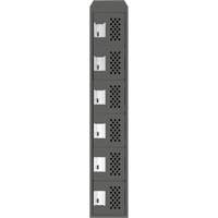 Petit casier perfor&eacute; Clean-Line, 6 niveaux, 15" x 72" x 12", Acier Sidevic Inc.