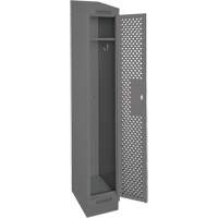 Casiers Clean Line, 12" x 15" x 82", Acier, Charbon, Rivet (assembl&eacute;), Perfor&eacute; Sidevic Inc.