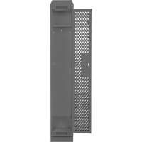Casiers Clean Line, 12" x 15" x 82", Acier, Charbon, Rivet (assembl&eacute;), Perfor&eacute; Sidevic Inc.