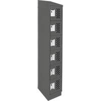 Petit casier perfor&eacute; Clean-Line, 6 niveaux, 12" x 72" x 12", Acier Sidevic Inc.