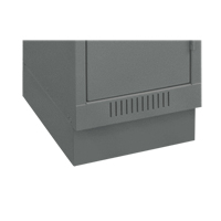 Clean Line Economy Lockers Recessed Base, 1 Banks, 4" H x 12" W x 18" D, Steel Sidevic Inc.