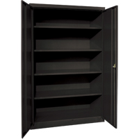 Armoires de rangement Hi-Boy profondes, Acier, 4 Tablettes, 72" h x 36" la x 24" P, Noir Sidevic Inc.