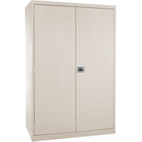 Armoires de rangement Hi-Boy profondes, Acier, 4 Tablettes, 72" h x 36" la x 24" P, Beige Sidevic Inc.