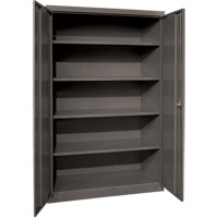 Armoires de rangement Hi-Boy profondes, Acier, 4 Tablettes, 72" h x 36" la x 24" P, Charbon Sidevic Inc.