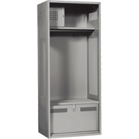 Casier pour &eacute;quipement, Acier, 24" la x 24" p x 72" h, Gris Sidevic Inc.