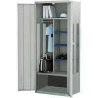 Casier pour &eacute;quipement, Acier, 36" la x 24" p x 72" h, Gris Sidevic Inc.