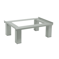 Base sur pied, 1 Blocs, 6" lo x 12" la x 18" p, Gris, Acier Sidevic Inc.