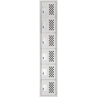 Petits casiers Clean Line, 6 niveaux, 18" x 72" x 12", Acier Sidevic Inc.