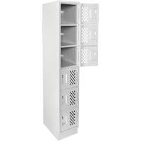 Petit casier perfor&eacute; Clean-Line, 6 niveaux, 12" x 72" x 12", Acier Sidevic Inc.