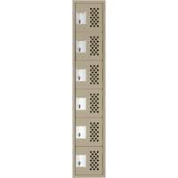 Petits casiers &eacute;conomiques assembl&eacute;s et perfor&eacute;s Clean Line, 6 niveaux, 18" x 72" x 12", Acier Sidevic Inc.
