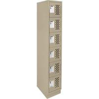 Petits casiers &eacute;conomiques assembl&eacute;s et perfor&eacute;s Clean Line, 6 niveaux, 18" x 72" x 12", Acier Sidevic Inc.