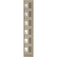Petits casiers &eacute;conomiques assembl&eacute;s et perfor&eacute;s Clean Line, 6 niveaux, 18" x 72" x 12", Acier Sidevic Inc.