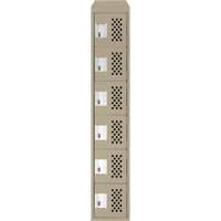 Petits casiers &eacute;conomiques assembl&eacute;s et perfor&eacute;s Clean Line, 6 niveaux, 18" x 72" x 12", Acier Sidevic Inc.