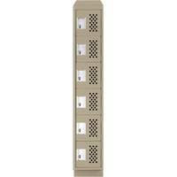 Petits casiers &eacute;conomiques assembl&eacute;s et perfor&eacute;s Clean Line, 6 niveaux, 18" x 72" x 12", Acier Sidevic Inc.