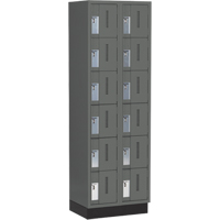 Casiers robustes Concorde, 6 niveaux, Bloc de 2, 24" x 18" x 76", Acier, Charbon, Soud&eacute; (assembl&eacute;) Sidevic Inc.