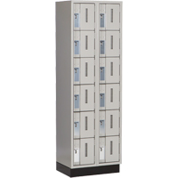 Casiers robustes Concorde, 6 niveaux, Bloc de 2, 24" x 18" x 76", Acier, Gris, Soud&eacute; (assembl&eacute;) Sidevic Inc.