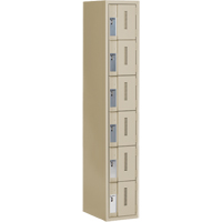Casiers robustes Concorde, 6 niveaux, 12" x 18" x 72", Acier, Beige, Soud&eacute; (assembl&eacute;) Sidevic Inc.