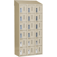 Concorde Heavy-Duty Lockers, 6 -tier, Bank of 3, 36" x 18" x 78", Steel, Beige, Welded (Assembled) Sidevic Inc.