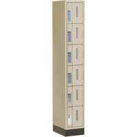Casiers robustes Concorde, 6 niveaux, 12" x 18" x 76", Acier, Beige, Soud&eacute; (assembl&eacute;) Sidevic Inc.