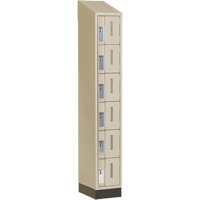 Casiers robustes Concorde, 6 niveaux, 12" x 18" x 82", Acier, Beige, Soud&eacute; (assembl&eacute;) Sidevic Inc.