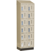Casiers robustes Concorde, 6 niveaux, Bloc de 2, 24" x 18" x 82", Acier, Beige, Soud&eacute; (assembl&eacute;) Sidevic Inc.