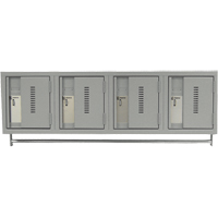 Casiers muraux robustes, Bloc de 4, 18" x 12" x 12", Acier Sidevic Inc.