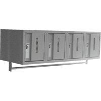 Casiers muraux robustes, Bloc de 4, 18" x 12" x 12", Acier Sidevic Inc.