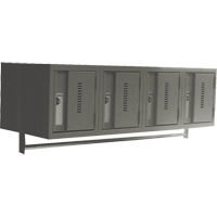 Casiers muraux robustes, Bloc de 4, 18" x 12" x 12", Acier Sidevic Inc.