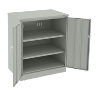 Armoire &agrave; hauteur de comptoir de luxe, Acier, 2 Tablettes, 42" h x 36" la x 24" P, Gris p&acirc;le Sidevic Inc.