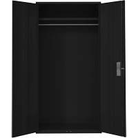 Armoire garde-robe, Acier, 36" la x 18" p x 72" h, Noir Sidevic Inc.