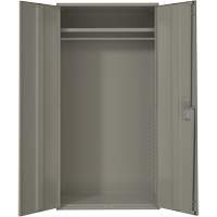 Armoire garde-robe, Acier, 36" la x 18" p x 72" h, Gris Sidevic Inc.