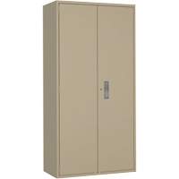 Armoire de rangements combin&eacute;s, Acier, 6 Tablettes, 72" h x 36" la x 18" P, Beige Sidevic Inc.