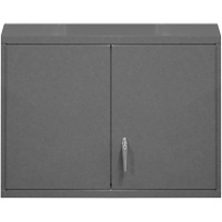 Armoire murale, 27" h x 29-7/8" la x 13-11/16" p, 2 tablettes, Acier, Gris Sidevic Inc.