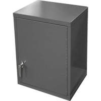 Armoire murale, 27" h x 13-11/16" la x 18" p, 2 tablettes, Acier, Gris Sidevic Inc.