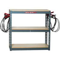 Battery Charging Rack with 10 Clamp Sets Sidevic Inc.