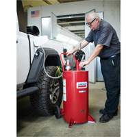25-Gallon Steel Fuel Caddy with 2-Way Rotary Pump & Filter Sidevic Inc.