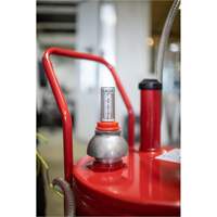 25-Gallon Steel Fuel Caddy with 2-Way Rotary Pump & Filter Sidevic Inc.