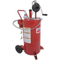 25-Gallon Steel Fuel Caddy with 2-Way Rotary Pump & Filter Sidevic Inc.