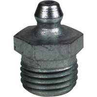 Straight Extra-Short Grease Fitting, Steel, 0.25 NPT Thread Sidevic Inc.