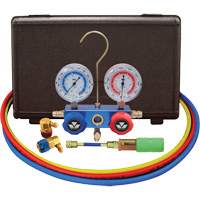 Automotive R134A 2-Way Manifold Gauge Set with Mini Dye Injector Sidevic Inc.