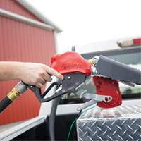 Pistolet de distribution automatique rouge pour essence Sidevic Inc.