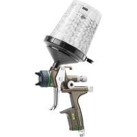 Pistolet de peinture de premi&egrave;re qualit&eacute; pour peinture automobile avec psi num&eacute;rique X5500 HVLP 1,2 I RPS D, Entr&eacute;e d'air 1/4" NPT, 15,19 pi³/min, Capacit&eacute; 0,6 L/0,9 L, 0,17 psi Sidevic Inc.