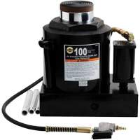 Air Actuated Bottle Jack, 100 Ton(s), Air Hydraulic/Manual Hydraulic, 17-22/25" Raised Height Sidevic Inc.