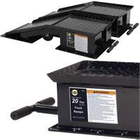 Heavy-Duty Truck Ramps with Long T-Handle, 40000 lbs. Capacity, 45" L, 13-1/2" W, 9-19/50" H Sidevic Inc.