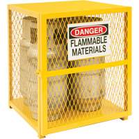 Armoire de rangement pour bouteilles &agrave; gaz, nbre de bouteilles: 4, 30" , 30" , 35" , Jaune Sidevic Inc.